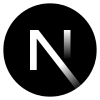 Logo of Next.js 14, tool used in Exceed Basketball project