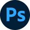 Logo of Adobe Photoshop, tool used in Retired All Stars project